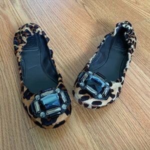 Tori Burch Flats Animal Print